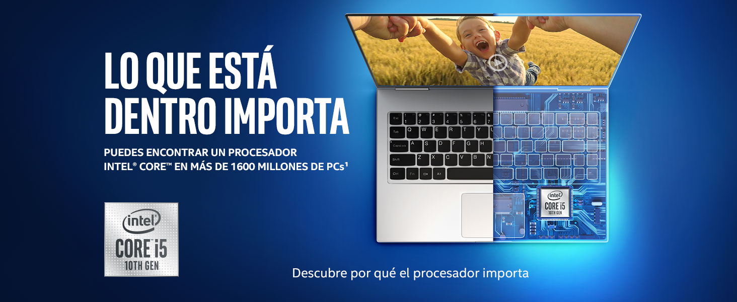 Lo que está adentro es importante. Puedes encontrar un procesador intel en más de 1600 millones de PCs